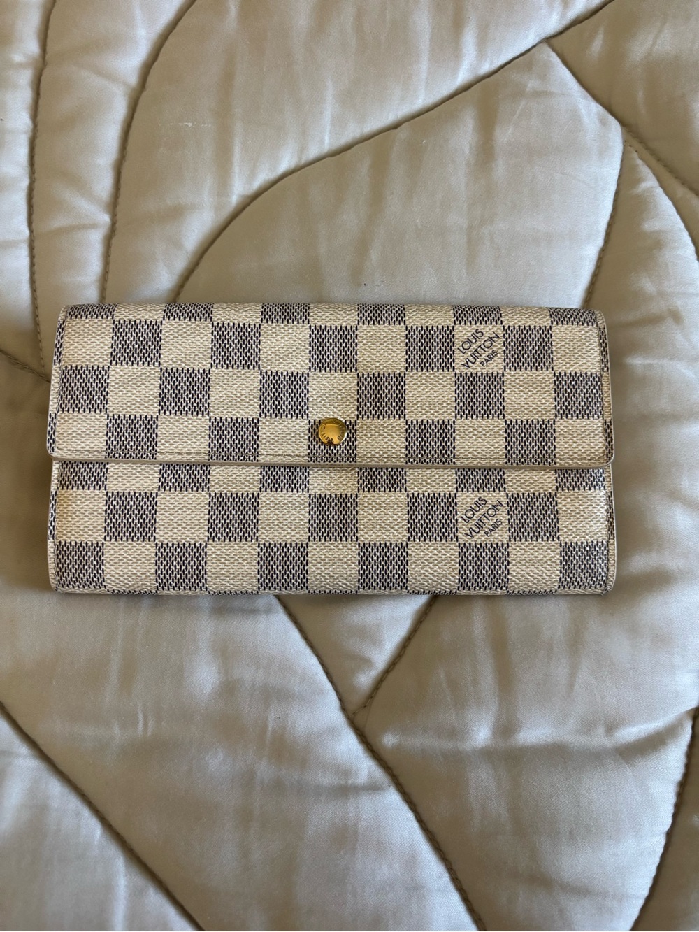 Louis Vuitton Damier Azur Canvas Long Wallet